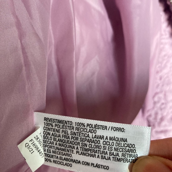 Universal Thread Sherpa Bomber Jacket- Oversized- Size Medium- Purple - Picture 7 of 8